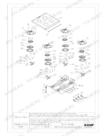 Схема №7 BEKO BR 9441 CTA (6648483100) с изображением Фиксатор для плиты (духовки) Beko 110261031